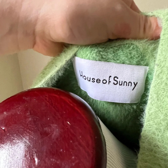 House of Sunny graphic intarsia knit brushed jumper, size 4 - Picture 6 of 7